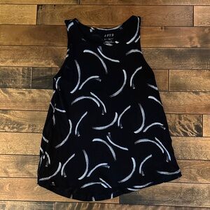 Black and White Patterned Tank Top